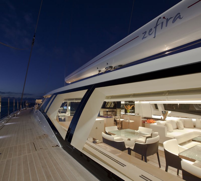 Yacht Zefira, Fitzroy Yachts, NZ CHARTERWORLD Luxury Superyacht Charters